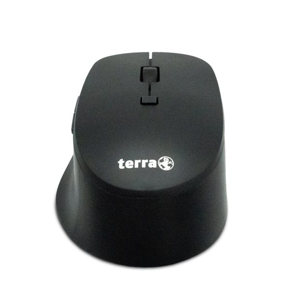 TERRA Mouse 4000 Wireless Silent USB black 6-Tasten Maus, für Rechtshänder