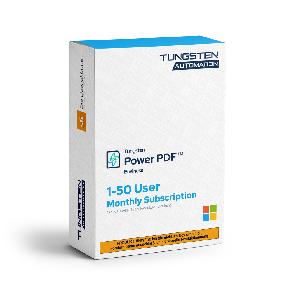 Tungsten SCMP Power PDF Business 1-50 User WIN 1M/1M