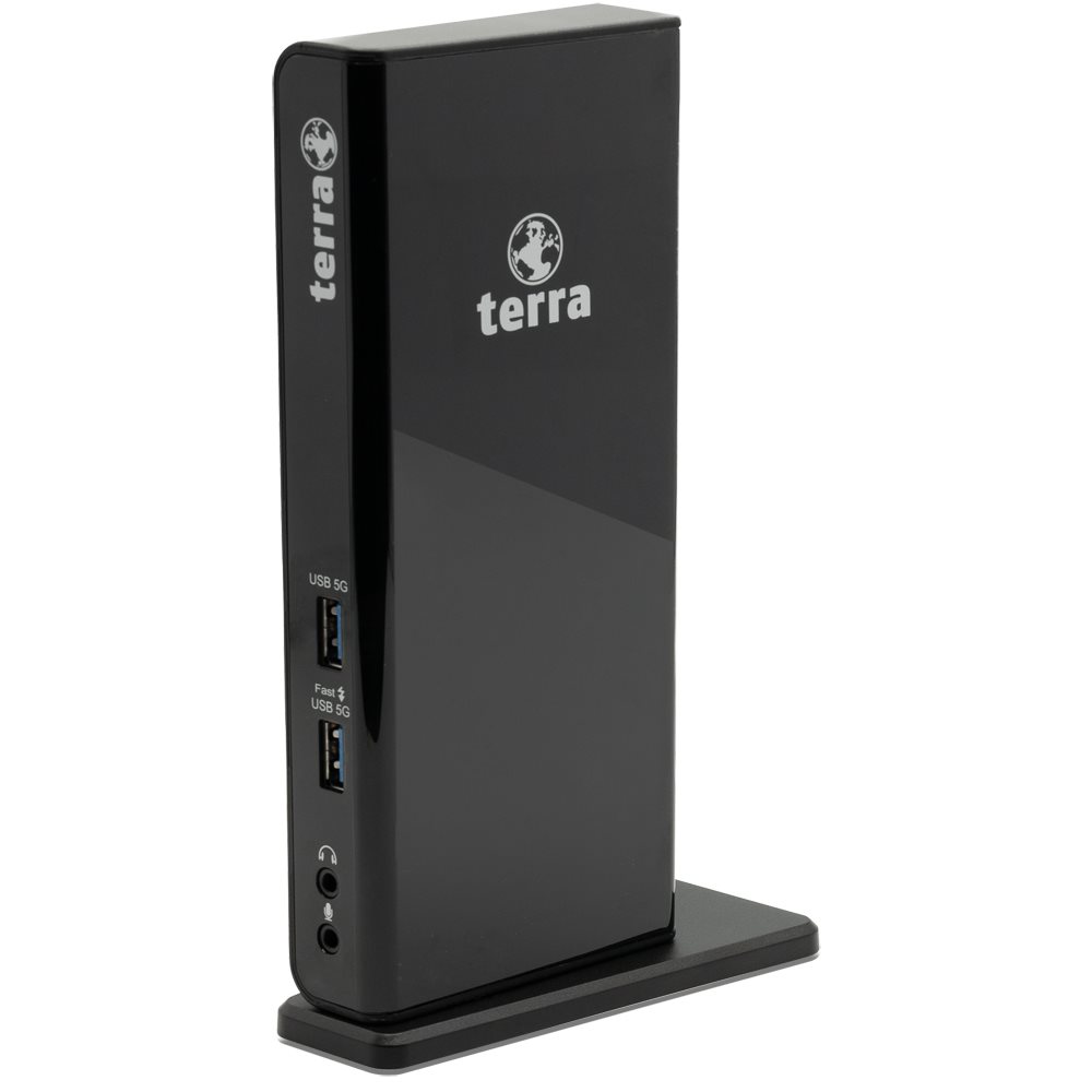 TERRA MOBILE Dockingstation 732 USB-A/C Dual Display inkl.5V/4A Netzteil, USB-A/